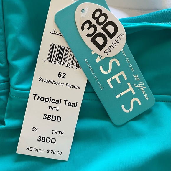 Sunsets Sweetheart Tankini Top NWT - Picture 5 of 7